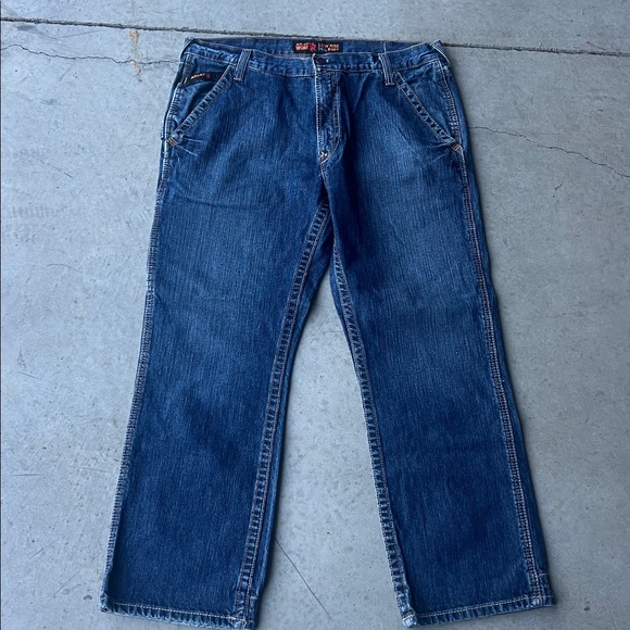 Ariat Men's FR M4 DuraStretch Workhorse Bootcut Jeans Size 36/30 + - Picture 3 of 5